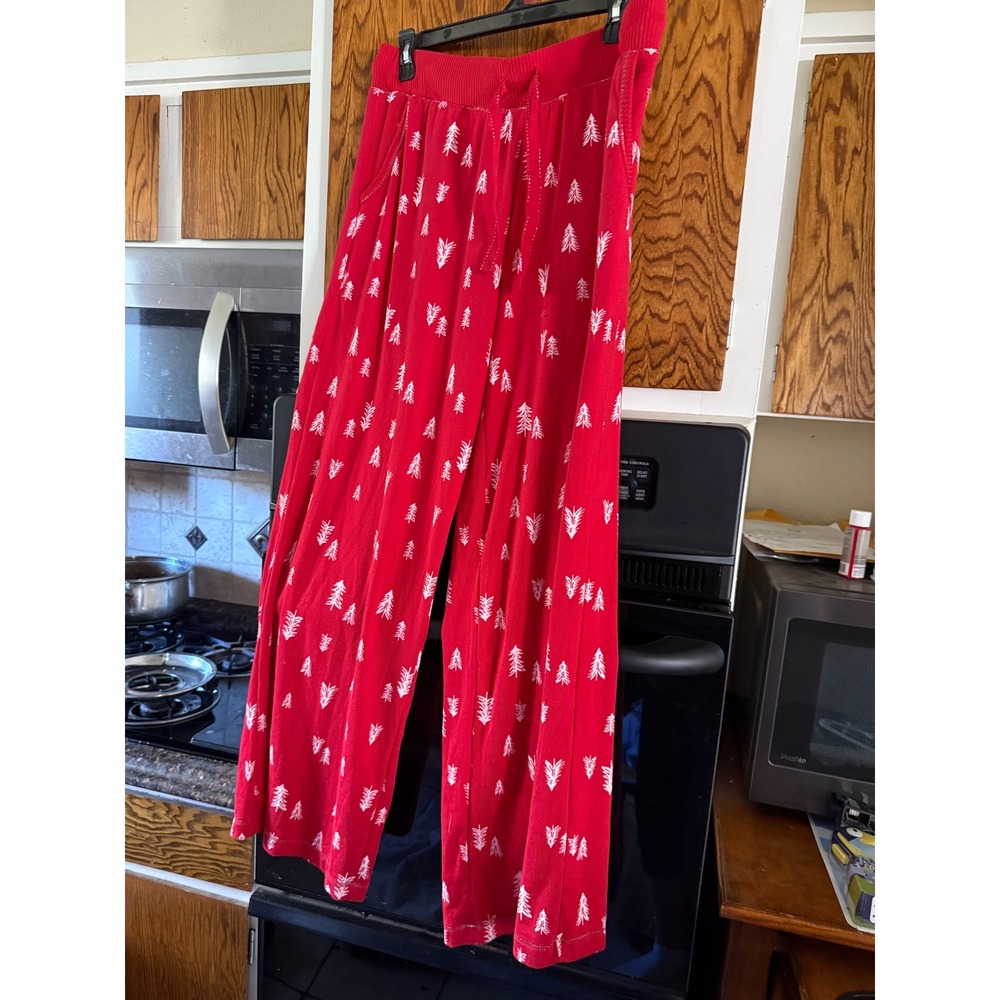 Ladies pj‎ pants with pockets, drawstring and wide legs